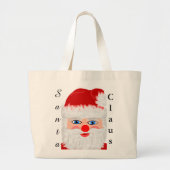 サンタクロースのトートバック ラージトートバッグ (正面)