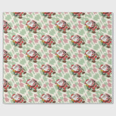 サンタクロースのハイカー ラッピングペーパー (フラット)