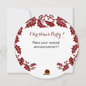 サンタクロースのバイオリン奏者 ホリーベリー クラウン クリスマス (裏面)