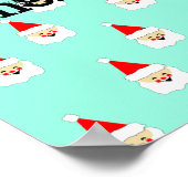 サンタクロースのパターンは世紀中頃のクリスマス ポスター (角)