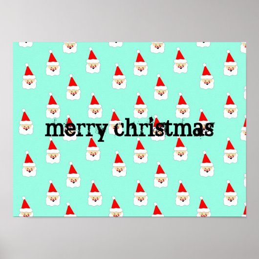 サンタクロースのパターンは世紀中頃のクリスマス ポスター (正面)