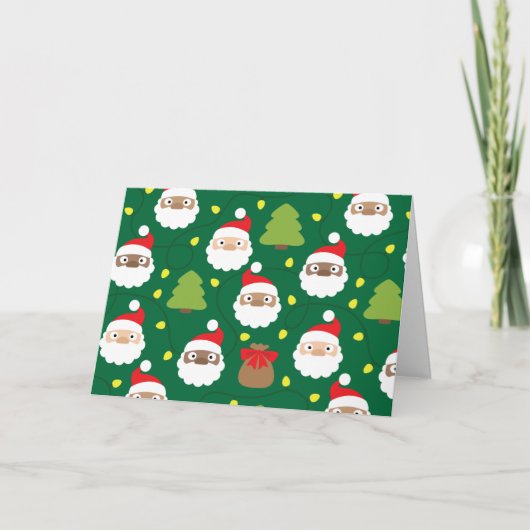 サンタクロースのパターン カード (正面)
