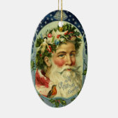 サンタクロースのビクトリアンなオーナメント セラミックオーナメント (右)