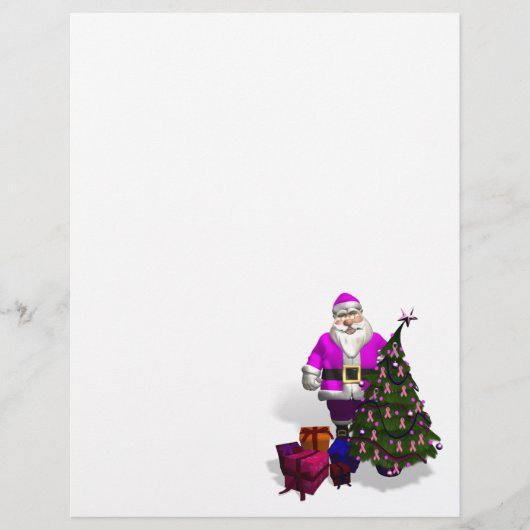 サンタクロースのピンクリボン (正面)