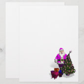 サンタクロースのピンクリボン (正面/裏面)