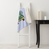 サンタクロースのフロントビューメリークリスマス シェルパブランケット (インサイチュ)