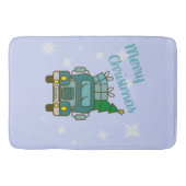 サンタクロースのフロントビューメリークリスマス バスマット (正面)