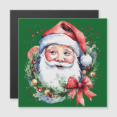 サンタクロースのプレゼントアイデア マグネット招待状 (正面/裏面)