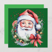 サンタクロースのプレゼントアイデア 招待状 (正面/裏面)