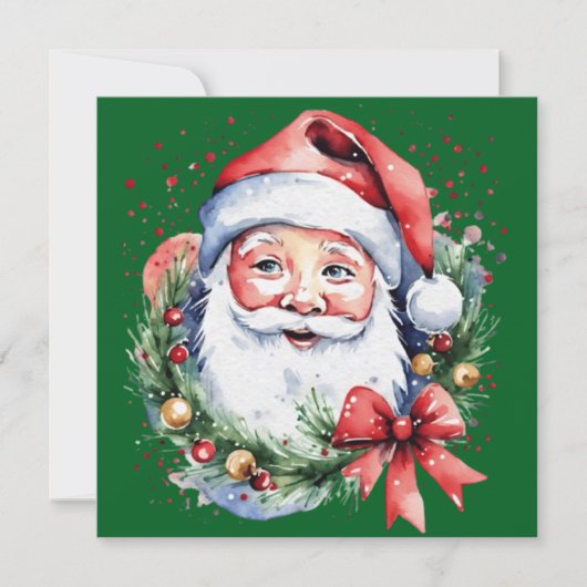 サンタクロースのプレゼントアイデア 招待状 (正面)