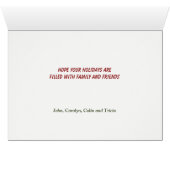 サンタクロースのプードルとギフトクリスマス (内部横(下))