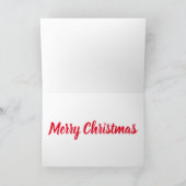 サンタクロースのヘルメットをかぶった共和党の象 シーズンカード (内部)