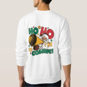 サンタクロースのホリデースウェットシャツ – クリスマスユニセックス スウェットシャツ (裏面)