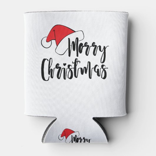 サンタクロースのホリデーズギフト新年のクリスマス 缶クーラー (正面)