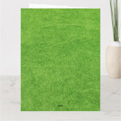 サンタクロースのボールとテニス遊のクリスマス カード (裏面)