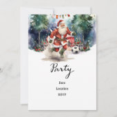 サンタクロースのボールを持つ遊サッカークリスマス セーブザデート (正面)