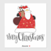 サンタクロースのメリークリスマス シール (シート)