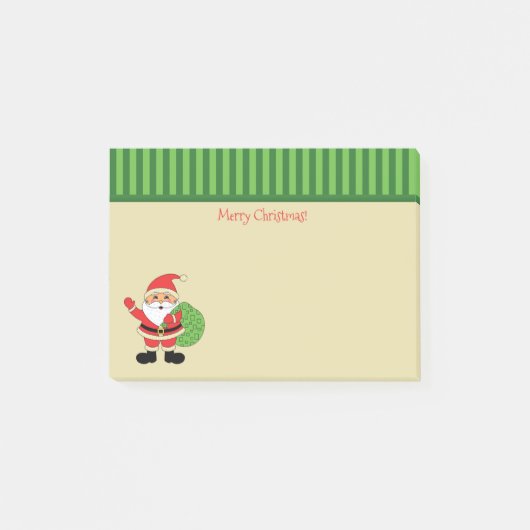 サンタクロースのメリークリスマス ポストイット (正面)