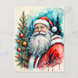 サンタクロースのメリークリスマス ポストカード