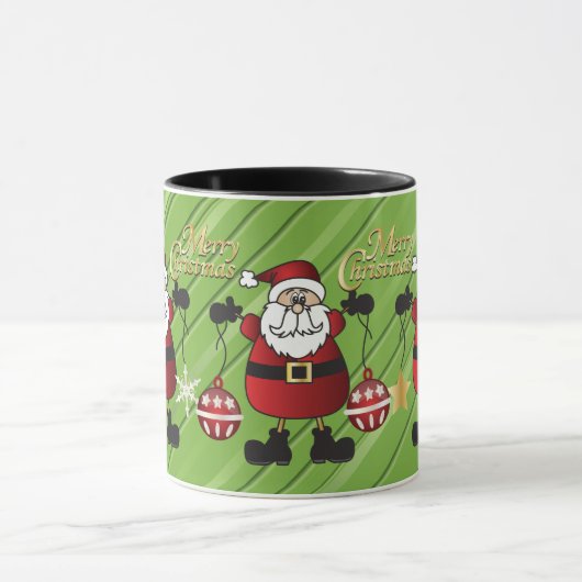 サンタクロースのメリークリスマス マグカップ (中央)
