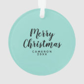 サンタクロースのラマ オーナメント (裏面)