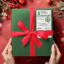 サンタクロースのリアルな発送ラベル