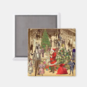 サンタクロースのリスト マグネット (正面/裏面)