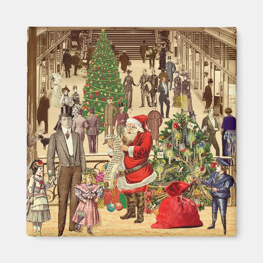 サンタクロースのリスト マグネット (正面)