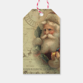 サンタクロースのワールドルートマップギフトラベル ギフトタグ