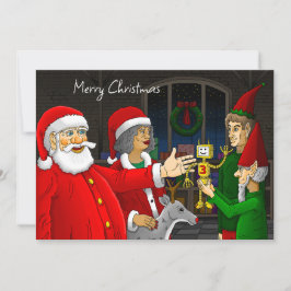 サンタクロースの仕事場 クリスマスカード