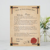 サンタクロースの公式書簡ホリデーカード カード (スタンド正面)