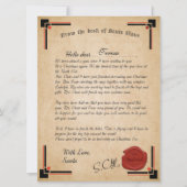 サンタクロースの公式書簡ホリデーカード カード (正面)