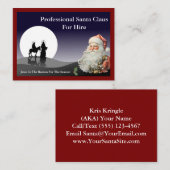 サンタクロースの名刺ジャンボビッグ 名刺 (正面/裏面)