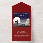 サンタクロースの名刺メーラー オールインワン招待状 (内側)