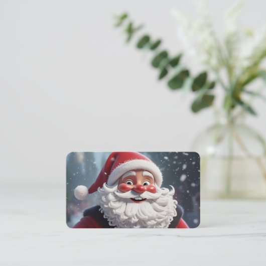 サンタクロースの名刺 – フェスティバルメリーChristma 名刺 (スタンド正面)