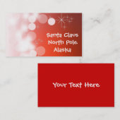サンタクロースの名刺 名刺 (正面/裏面)