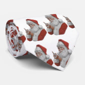 サンタクロースの喫煙のタバコのタイ ネクタイ (ロール)