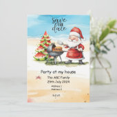 サンタクロースの夏のクリスマス 7月のクリスマス 招待状 (スタンド正面)