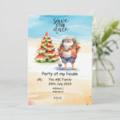 サンタクロースの夏のクリスマス 7月のクリスマス 招待状 (スタンド正面)