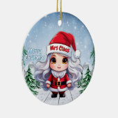 サンタクロースの奥さん🤶🎄 セラミックオーナメント (右)