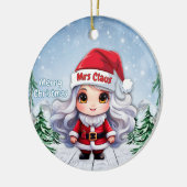 サンタクロースの奥さん🤶🎄 セラミックオーナメント (左)