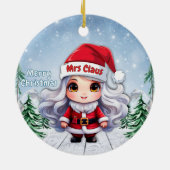 サンタクロースの奥さん🤶🎄 セラミックオーナメント (裏面)