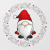 サンタクロースの小人 クリスマスリース ビジネス ウィンドウサイン (シート)