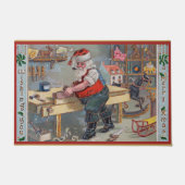 サンタクロースの工房、メリークリスマス。 ドアマット (正面)