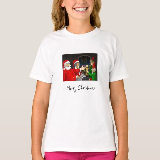サンタクロースの工房 Tシャツ (正面)