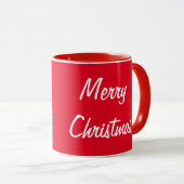サンタクロースの帽子をかぶったクリスマスホース マグカップ (正面右)