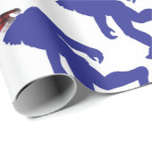 サンタクロースの帽子をかぶったビッグフット ラッピングペーパー (ロールコーナー)