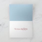 サンタクロースの帽子をかぶった北極のアザラシ シーズンカード (内部)