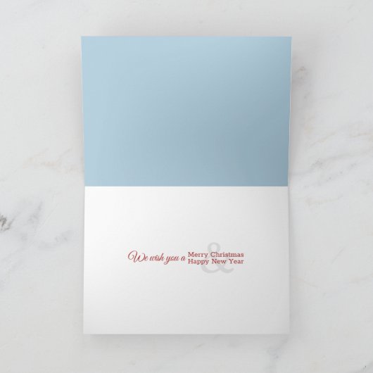 サンタクロースの帽子をかぶった北極のアザラシ シーズンカード (内部)