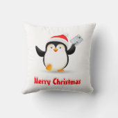 サンタクロースの手紙を見せたかわいいクリスマスペンギン|過去記事 クッション (裏面)